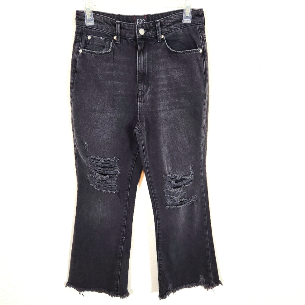 Urban Outfitters | Distressed High Rise Jeans Black Size 27